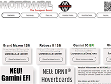 Tablet Screenshot of motowell.de
